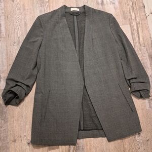 Babaton Charcoal Checkered Blazer